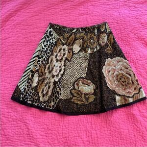 Cecilia Prado Floral Patterned A-Line Skirt, L